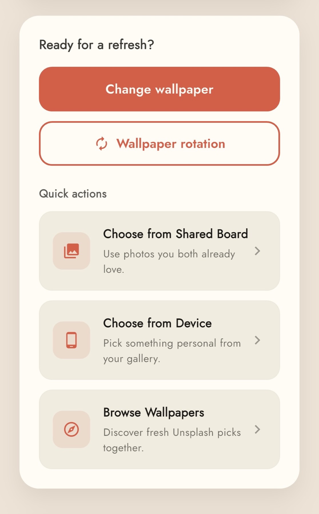 Twain wallpaper studio actions screen