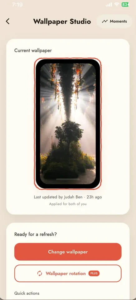 Twain Wallpaper Studio — one shared wallpaper